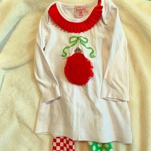 Mud pie girls Christmas outfit